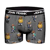 JOHN FRANK DIGITAL WORLD BOXER ANTRASİT-BEYAZ - 1